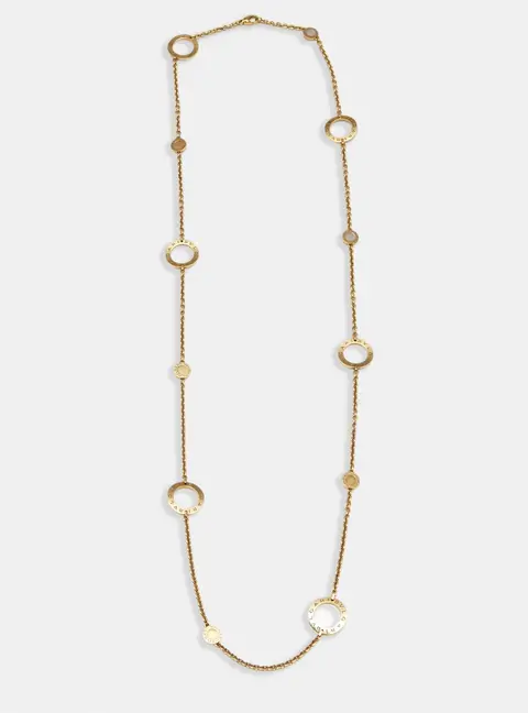 Bvlgari Bvlgari Circle Mother of Pearl 18k Yellow Gold Necklace