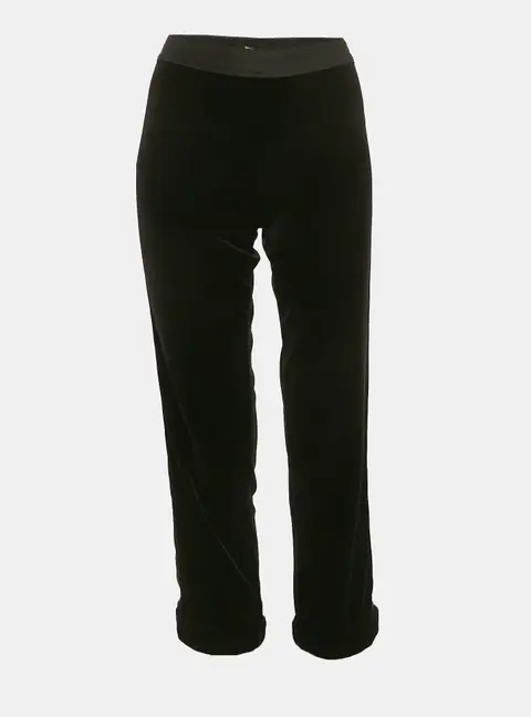 Bailey 44 Black Velvet Side Tape Detail Sabila Ponte Pants M