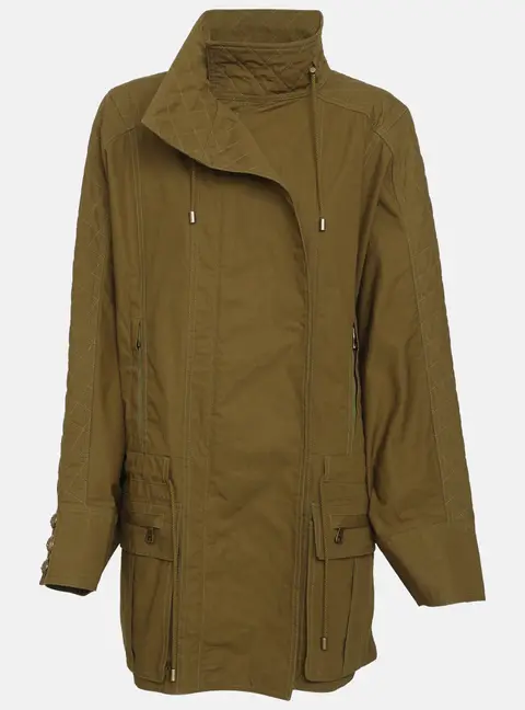 Balmain Olive Green Cotton Utility Jacket M