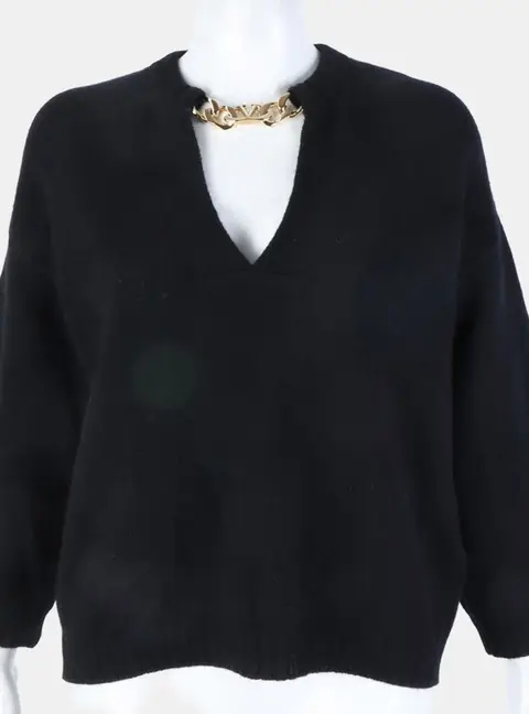Balmain cashmere long-sleeve knit S