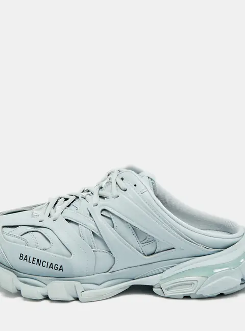 Balenciaga Track Size 42 Blue Faux Leather Sneakers Mules