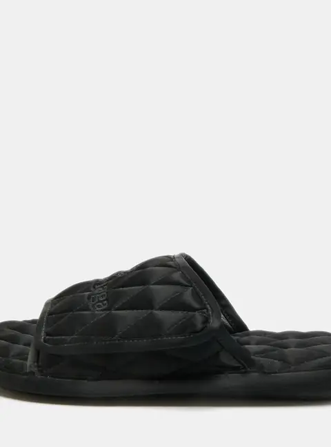 Balenciaga Home Size 40 Black Satin Flat Slides