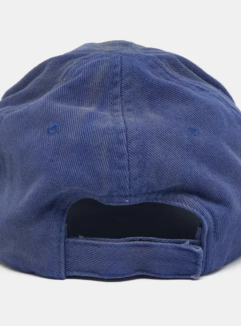 Balenciaga Blue Political Campaign Cotton Distressed Baseball Cap L