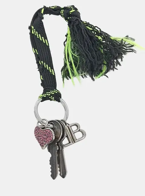 Balenciaga BB shoelace bag charm and key ring