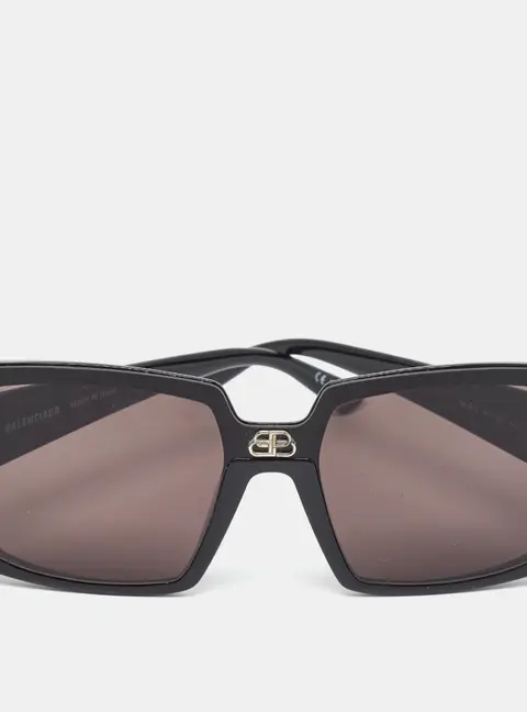 Balenciaga Black BB0081S Shield Sunglasses
