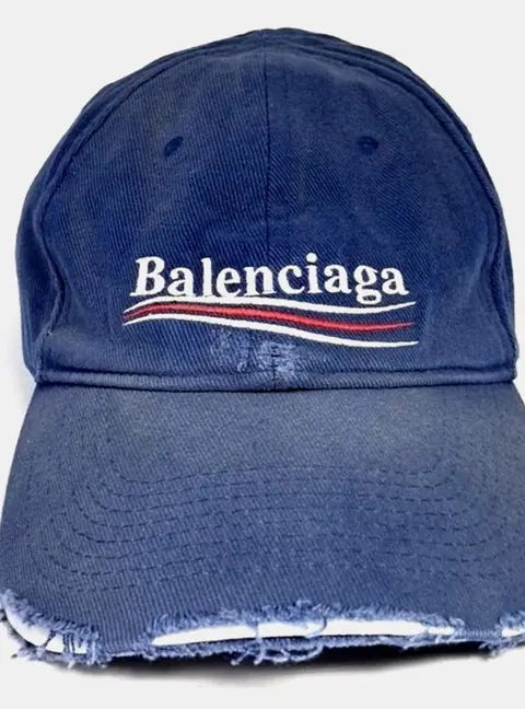 Balenciaga Cotton Blue Cap