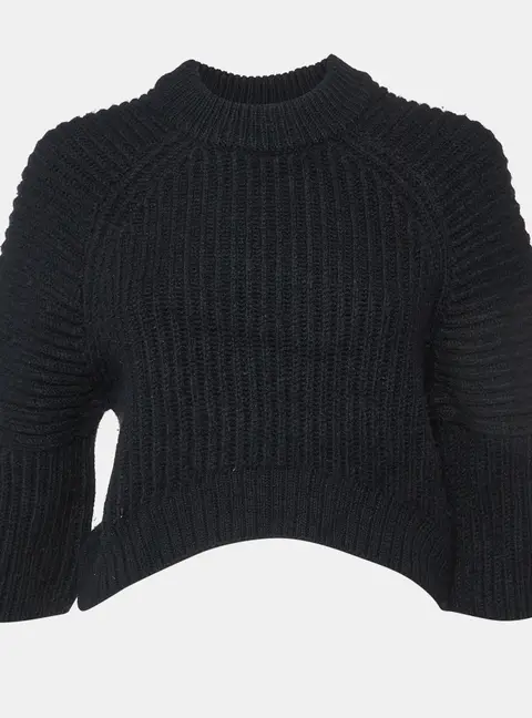 Balenciaga Black Wool Blend Jumper S