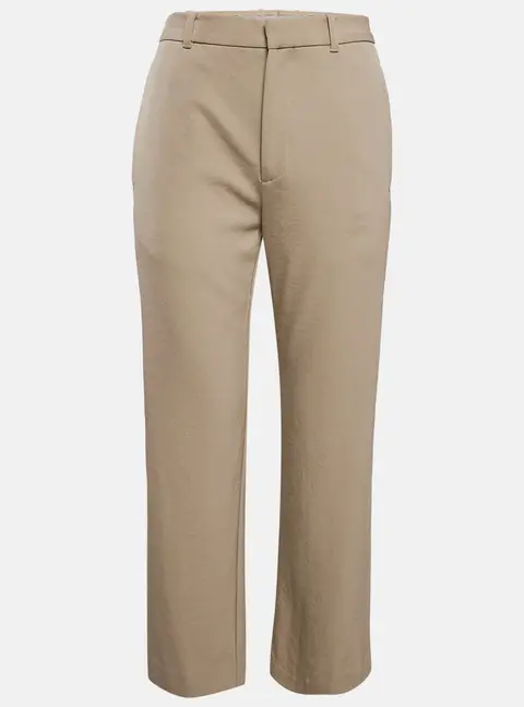Balenciaga Beige Gabardine Straight-Leg Formal Trousers L