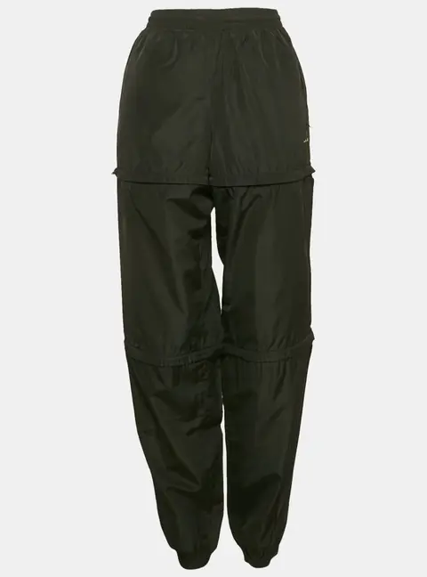 Balenciaga Black Synthetic Detachable Track Pants S
