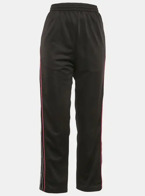 Balenciaga Black Logo Striped Jersey Track Pants S