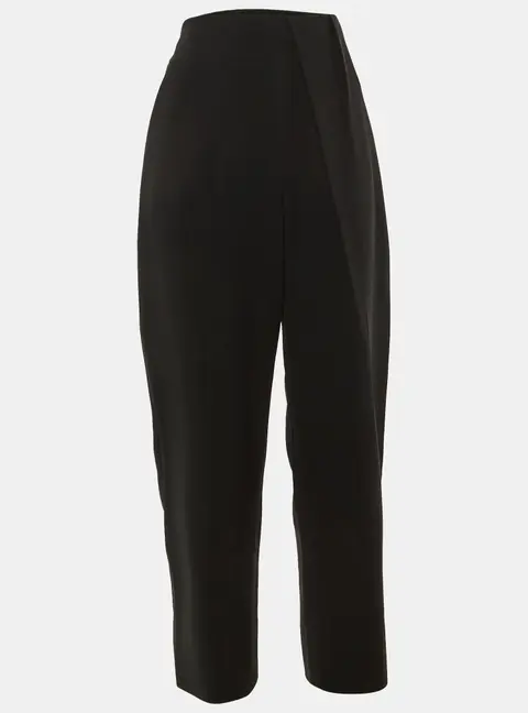 Balenciaga Black Crepe Trousers L