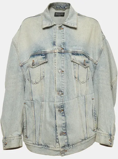 Balenciaga Blue Denim Oversized Unifit Jacket XXS