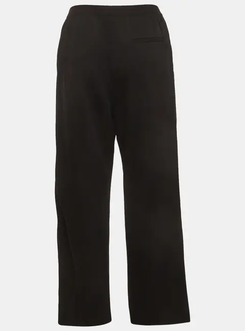 Balenciaga Black Stretch Crepe Straight Fit Pants S