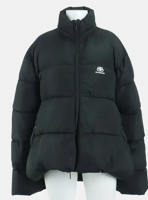 Balenciaga Black Padded Puffer Jacket IT 36