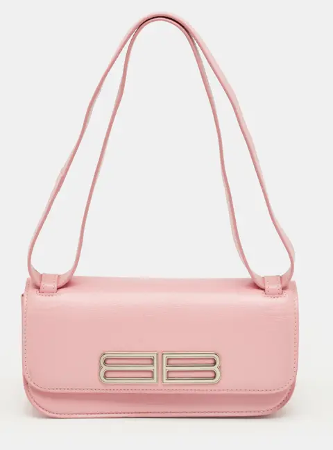 Balenciaga Pink Leather Small Gossip Shoulder Bag
