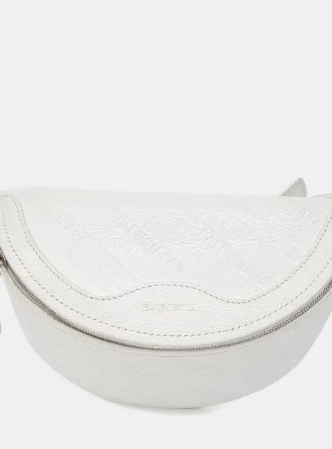 Balenciaga White Leather Souvenir Bag