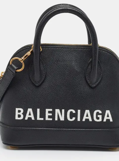Balenciaga Ville XXS Black Leather Satchel