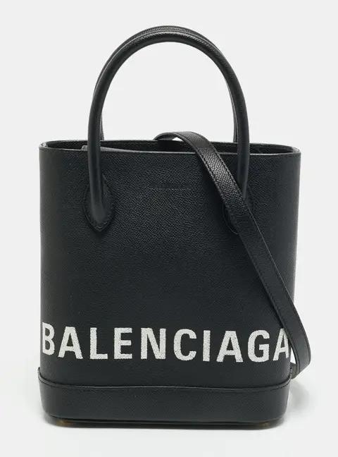 Balenciaga Ville AJ Black Leather Tote