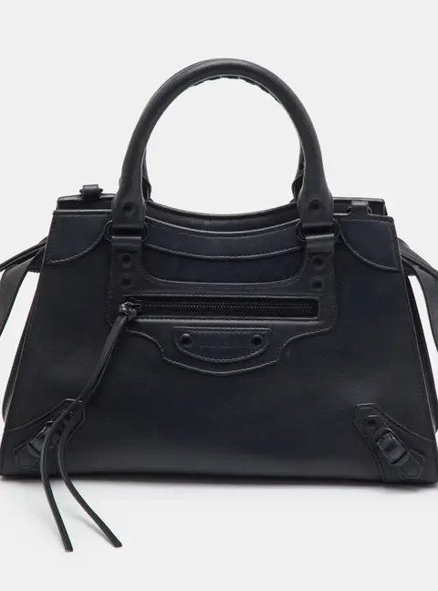 Balenciaga Neo Classic Small Dark Grey Leather Tote