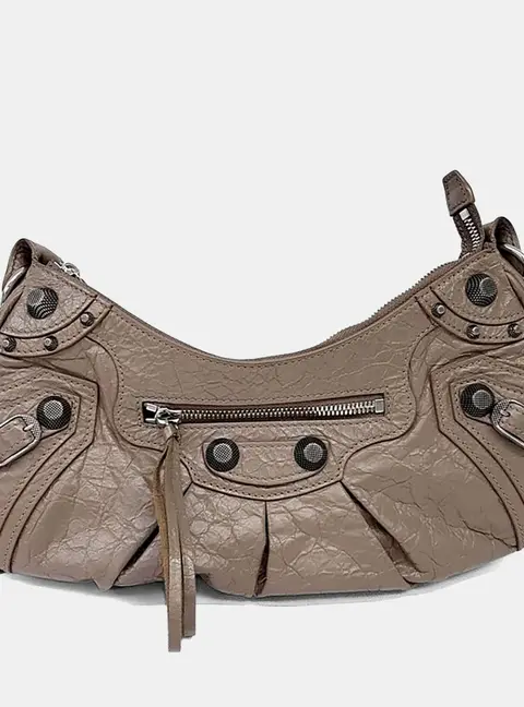 Balenciaga Brown Leather Le Cagol Bag Small (671307)