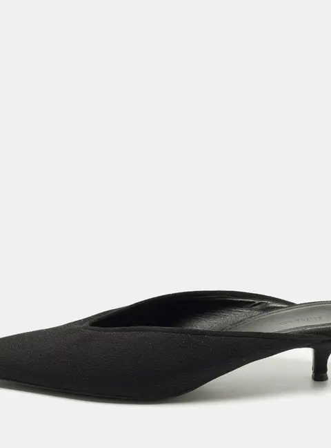 Balenciaga Knife Size 39 Black Knit Fabric Mules