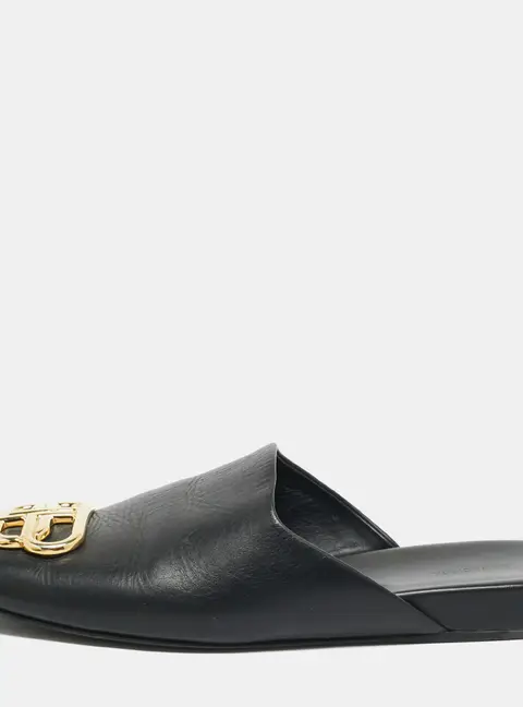 Balenciaga Cosy BB Size 37 Black Leather Mules
