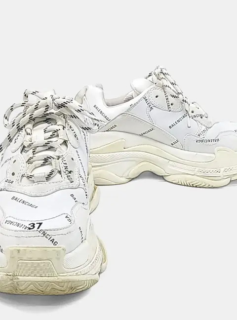 Balenciaga White Triple S Sneakers EU 37