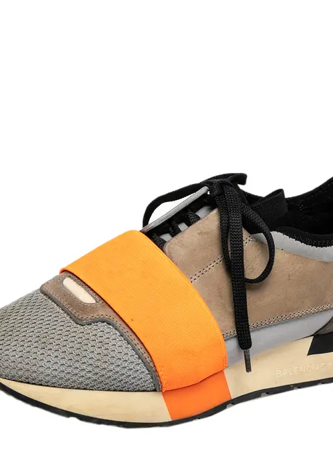 Balenciaga Race Runner Size 36 Multicolor Leather, Mesh and Suede Sneakers