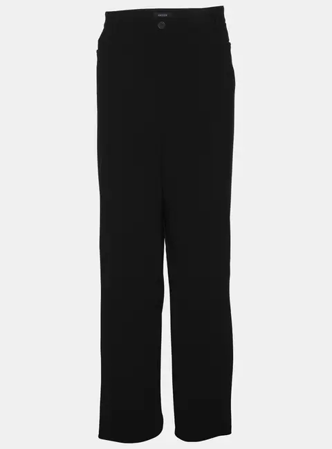 Basler Black Crepe Bootcut Jenny Trousers XXL