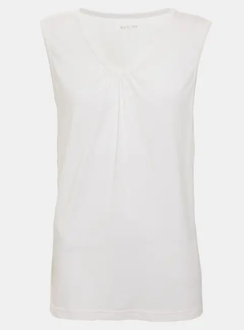 Basler White Jersey Sleeveless Top XL