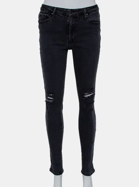 Black Orchid Black Denim Distressed Skinny Jude Jeans M