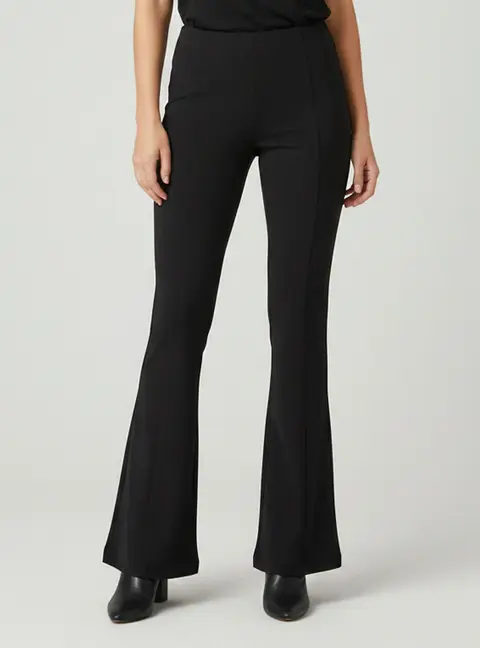 Blumarine Black Knit Zampa Bell Bottom Pants XS