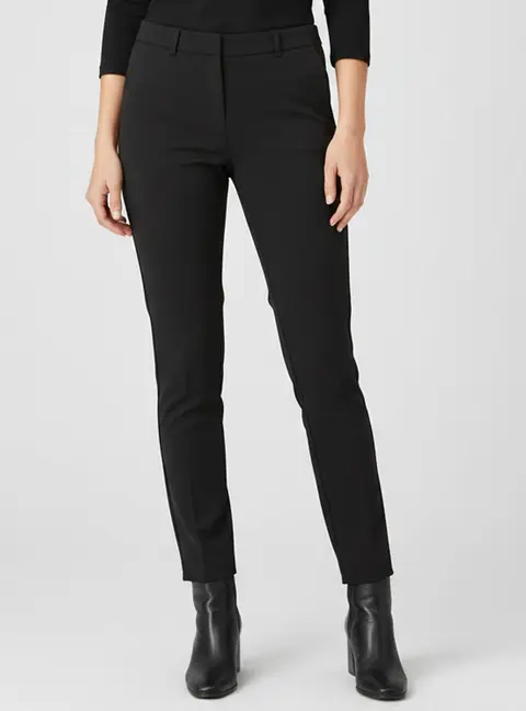 Boss By Hugo Boss Black Stretch Wool Regular Fit Tiluna Pants S
