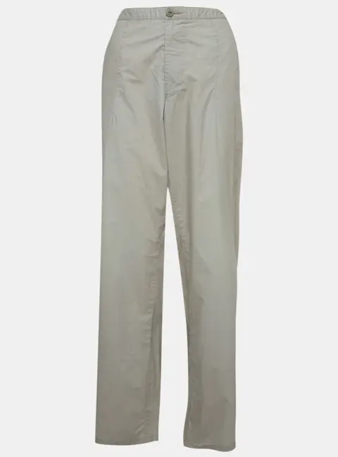 Boss by Hugo Boss Grey Cotton Drawstring Straight Fit Pants XXL