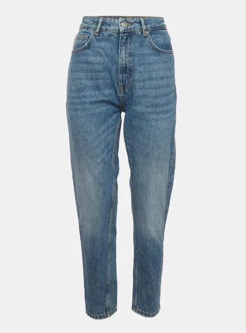 Boss By Hugo Boss Blue High Rise Modern Mom 2.0 Jeans M/Waist 30"