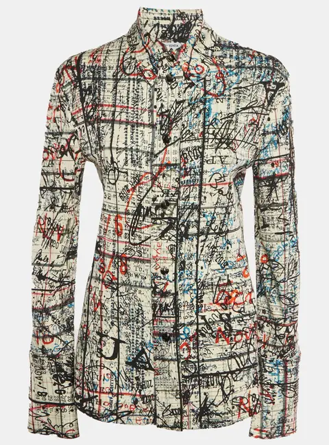 Bottega Veneta Multicolor Memory Printed Jersey Shirt XS