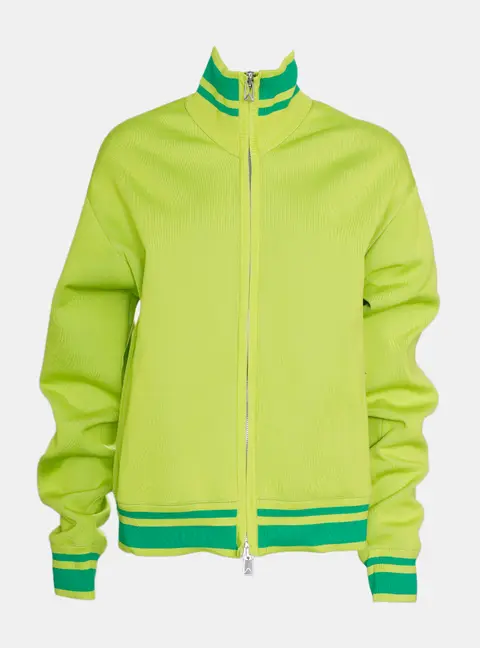 Bottega Veneta Green Technical Knit Jacket Size M
