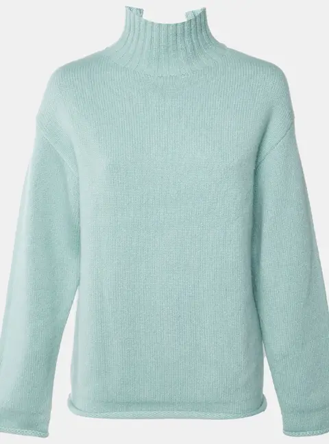 Bottega Veneta Light Green Cashmere Turtleneck Sweater XS