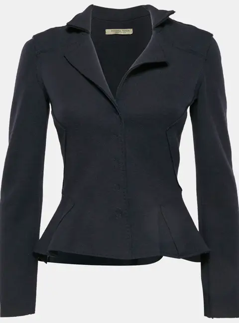 Bottega Veneta Navy Blue Wool Blazer S