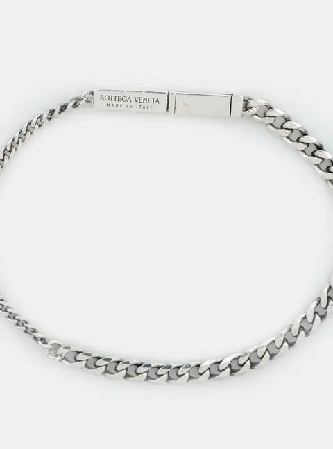 Bottega Veneta ID Sterling Silver Chain Bracelet