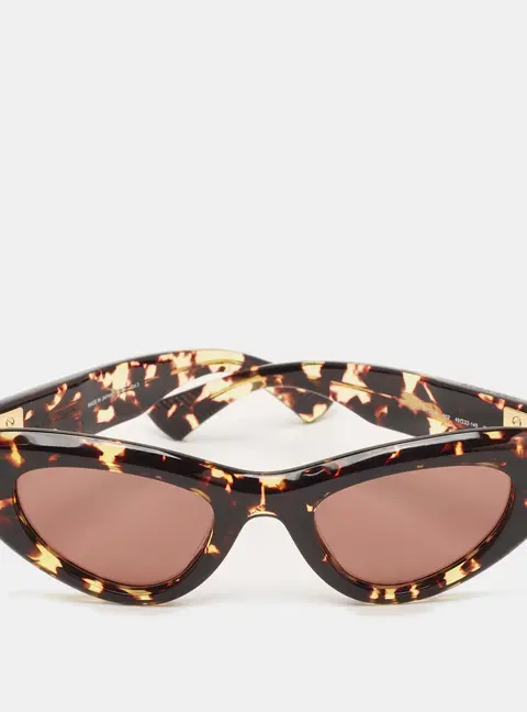 Bottega Veneta Brown BV1142S Unapologetic Cat Eye Sunglasses