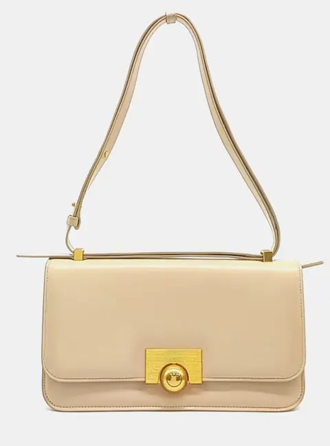 Bottega Veneta Beige Leather Ronde Bag