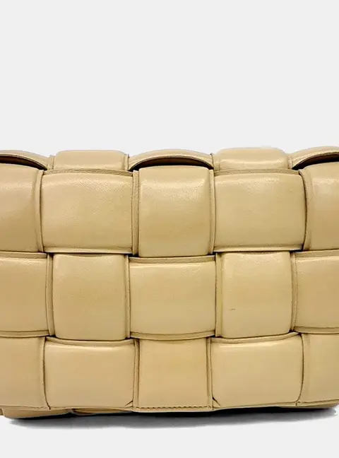 Bottega Veneta Yellow Leather Padded Cassette bag