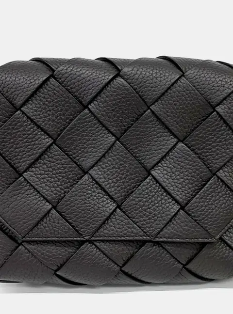 Bottega Veneta Brown Leather Diago crossbody bag
