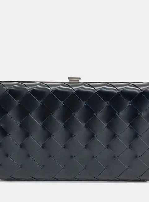 Bottega Veneta Small Loop Black Intrecciato Leather Crossbody Bag