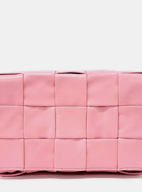 Bottega Veneta Pink Leather Cassette Belt Bag