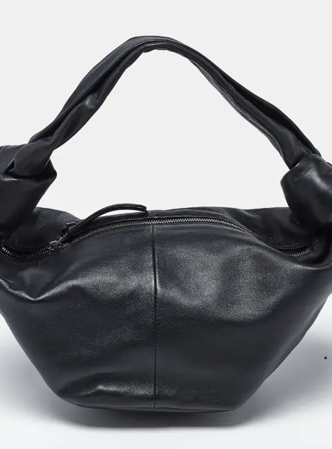 Bottega Veneta Double Knot Mini Black Leather Hobo