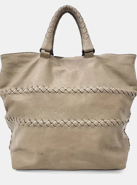 Bottega Veneta Beige Leather tote bag