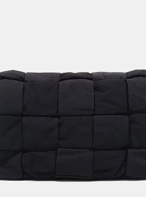 Bottega Veneta Black Fabric Padded Tech Cassette Bag