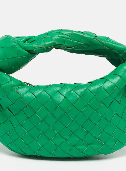 Bottega Veneta Jodie Green Intrecciato Leather Hobo